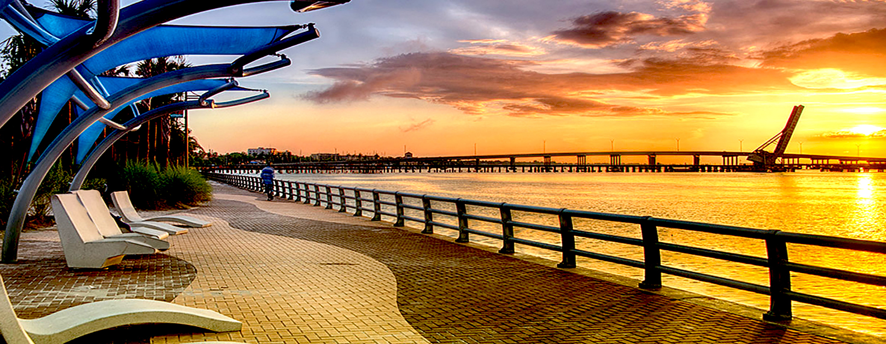Downtown Bradenton Riverwalk on Florida's Gulf Coast